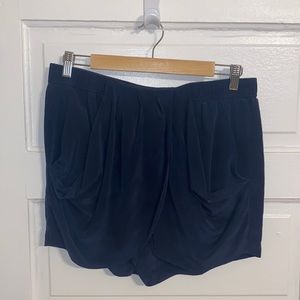 Tibi Navy Shorts
